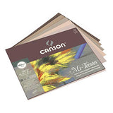 Canson Mi-Teintes 160gsm Pastel Paper pad, Size: 32x41cm, Includes 30 Sheets of Assorted Grey Tones