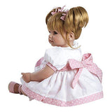 Adora ToddlerTime "Happy Birthday Baby" Doll with fancy appliquéd birthday dress and  pink sandals