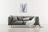Yihui Arts Elephant Wall Art Hand Painted Vertical Canvas Oil Paintings Giant Gray and White Animal Pictures Artwork for Bathroom Living Room Hallway Decoration