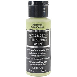 DecoArt Americana Multi-Surface Satin Acrylic Paint, 2-Ounce, Melon Ball
