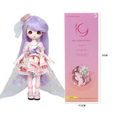 ICY Fortune Days Anime Style Ball Jointed Doll, Including Wig, Makeup, Removable Head and Replaceable Eyes and Dress, Shoes, 1/6 Scale, About 12 Inch(Lynne)
