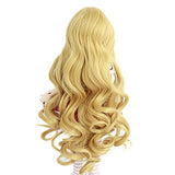 1/3 SD BJD with 9-10 Inch Doll Wig High Temperature Synthetic Fiber Long Wavy Curly Orange Hair Wig BJD Doll Wigs for 1/3 BJD SD Doll(406)