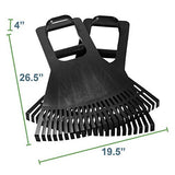 Leaf Claws Grabber Scoop Hand Rakes with Leverage Extension Grip - Back Saving Ergonomic Gardening Tool for Lawn and Leaves Clean-up - Made in USA - Model P755