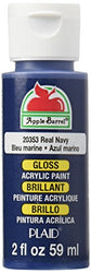 Apple Barrel Gloss Acrylic Paint in Assorted Colors (2-Ounce), 20353 Real Navy