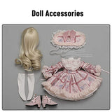 KDJSFSD BJD Dolls 1/4 SD Doll 15.7 Inch 40CM Ball Jointed Doll DIY Anime Toys with Full Set Clothes Socks Shoes Wig Sleepy Eyes Makeup Headband, for Girls