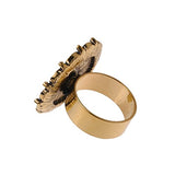 16mm Round flower type Ring Setting,bezel ring blank,ring setting,Sold 5pcs/lot,antique gold