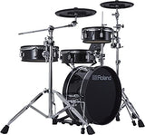 Roland V Streamlined Acoustic-Style Electronic Drum Kit with Shallow-Depth Shells and TD-07 Module (VAD103-1), Black