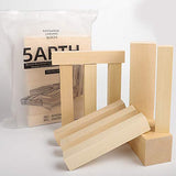 Basswood Carving Blocks - 5ARTH Large Beginner's Premium Wood Carving/Whittling Kit, Suitable for Beginner to Expert - 10 Pcs with Two 6"x 2"x 2" and Eight 6"x 1"x 1" Unfinished Wood Blocks