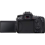 Canon EOS 90D DSLR Camera (Body Only) (3616C002) + 64GB Memory Card + Case + Corel Photo Software + 2 x LPE6 Battery + External Charger + Card Reader + LED Light + HDMI Cable + More (Renewed)