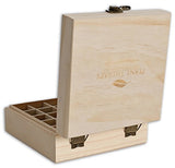 Plant Therapy Wooden Essential Oil Box - Holds 25 Bottles Size 5-15 mL