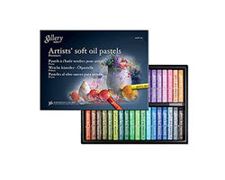 MUNGYO Gallery Artists' Soft Oil Pastels (Cardboard box of 36 assorted colors)