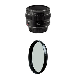 Canon EF 50mm f/1.4 USM Standard & Medium Telephoto Lens for Canon SLR Cameras w/ B+W 58mm HTC
