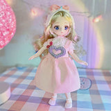 Anime Style BJD Doll 1/7 SD Dolls 9 Inch 18 Ball Jointed Doll DIY Toys with Clothes Outfit Shoes Non-Adjustable Hair Makeup,Best Gift for Girls Kids Children -Ben
