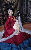 BJD Handmade Doll Chinese Ancient Style Female Winter Clothing for 1/3 BJD Girl Dolls Clothes Accessories