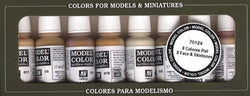Vallejo Face/Skin Colors Paint Set, 8-Colors, 17ml