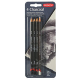 Derwent Charcoal Pencils, Pack, 4 Count (39000)
