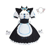 Nekopara Anime Cosplay Women Full Set, Cat Girl Maid Servant Dress Lolita Dress Vanilla Chocola Cosplay Costume Dress