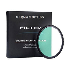 72MM GERMAN OPTICS Multi-Coated Ultra-Slim UV (Ultra Violet) Filter For Canon, Nikon, Sony,