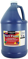 Sargent Art 17-3650 128 Ounce Blue Art-Time Washable Tempera Paint, Gallon, 1 Gallon