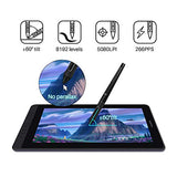 HUION 2020 Kamvas 13 Pen Display 2-in-1 Graphics Drawing Tablet with Screen Full-Laminated, Battery-Free Tilt Function 8192 Pen Pressure and 8 Shortcut Keys, Stand Included, Purple