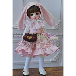 RAVPump BJD Doll Clothes 1/6, Ball Jointed Dolls Clothes Full Set Rabbit Dress Outfit Set for BJD Dolls