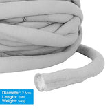 2Pack Super Thick Chunky Vegan Yarn 44yards, Diameter 1” Chunky Knit Yarn, Washable Cotton Tube Yarn, Soft Jumbo Tubular Yarn for Arm Knitting DIY Handmade Blankets, Cat Bed
