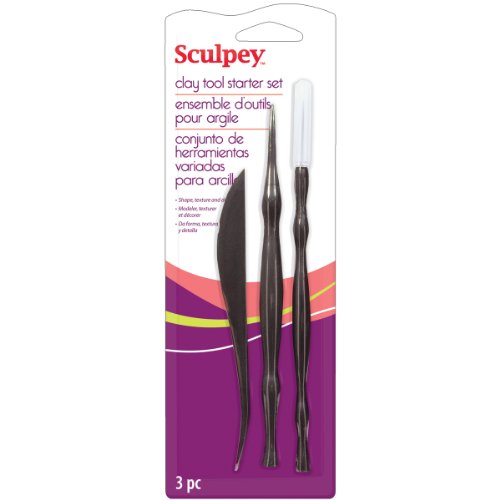 Sculpey Clay Tool Starter Set 3/Pkg-