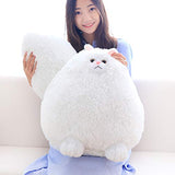 Winsterch Fluffy Giant Cat Stuffed Animal Toy White Plush Cat Toy Kids Gift Baby Doll,20 Inches