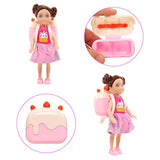 17 Pcs 5.3 Inch Doll Clothes and Accessories 4 Chelsea Outfits 4 Dresses 3 Shoes 1 Packpack 5 Painting Accessories for 6 Inch Chelsea Doll Artist Accessories