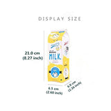 LifeDawn Set of 3 Creative Milk Cartons Waterproof PU Big Capacity Pencil Case,Yellow Blue Pink