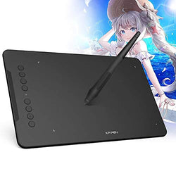 XP-PEN Deco 01 Graphics Tablets 10x6 Inches Graphics Drawing Tablets with 8192 Level Pressure Battery-Free Pen 8 Shortcut Keys Graphics Digital Tablets Compatible with Windows 7/8/10 MAC OS 10.10