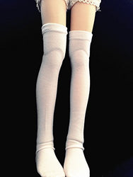 Kuafu 1/4 BJD SD Doll Socks Cotton Lycra Stockings White 1 Pair