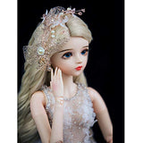 MZBZYU 1/3 BJD Doll 60Cm/23.62 Inch Ball Jointed Dolls Wedding Princess Doll Full Set Accessories Clothes Shoes Hair Surprise for Child Male and Female Couple
