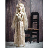 HMANE BJD Doll Clothes 1/4, Evening Dress Princess Dress for 1/4 BJD Dolls (Champagne) (No Doll)