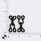 Dritz 767-1 Extra-Large Covered Hook & Eye Closures, Black 2-Count