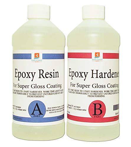 EPOXY Resin Crystal Clear 8 oz Kit. for Super Gloss Coating and TABLETOPS