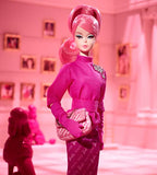 60th Anniversary Barbie Fashion Model Collection Proudly Pink Doll, 11.5-Inch, with Vintage Face Sculpt, Pink Hair and Logo Purse