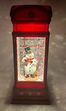 San Francisco Music Box Musical Lighted Snowman in a Phone Booth