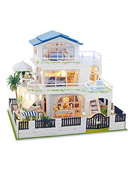 Flever Dollhouse Miniature DIY House Kit Creative Room with Furniture for Romantic Artwork Gift (Love in Vancouver)