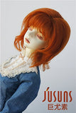 JD248 7-8inch 8-9inch MSD SD Short Carrot Curly Mohair BJD Doll Wigs (8-9inch)