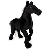 Ignacio The Black Stallion - 16 Inch Large Black Stallion Horse Stuffed Animal Plush Pony - by Tiger Tale Toys