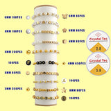 2100 PCS Beads for Jewelry Making, Gold Spacer Beads, Letter Beads, Star Beads&Round Ball Beads, White Pearls Beads, Butterfly Beads, Flower Beads Kit Supplies for DIY Bracelets Making Crafts