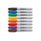 Sharpie Permanent Marker Fine Tip [30217PP] 8 Count (Pack of 3) 24 Markers Total