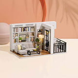 piberagi DIY Miniature Dollhouse Kit, 1:32 Scale Creative Room Mini Wooden Doll House with Furniture Plus Dust Proof for Kids Teens Adults