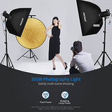 Neewer 600W Photo Studio Strobe Flash Lighting Kit: (2)S101 300W Monolights with Bowens Mount,(2)Softbox,(1)RT-16 Trigger,(2)Light Stands,(1)Reflector and Bag for Studio, Product, Portrait Photography