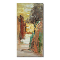 Canyon Canvas Wall Art Handmade Textured Abstract Landscape Painting Natural Scenery Artwork