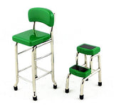 Dollhouse Miniature 1:12 Scale Dark Green Kitchen Stool with Steps #T5962