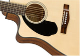 Fender CD-60SCE Dreadnought Acoustic Guitar - Natural - Left-Handed