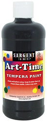 Sargent Art 17-6485 16 oz Black Art-Time Tempera Paint