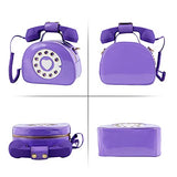 Oweisong Women Telephone Shaped Handbag and Purses Retro Phone Top-Handle Shoulder Bags Crossbody Totes